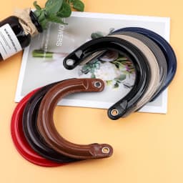 2pcs/lot Bag Handles Replacement for Handbags Women Shoulder Bag Strap Leather Bags Belt Solid Color Clasp Accessories Handle