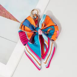 New Fashion Keychain for Women Small Bow Woven Bag Pendant Bag Hanging Accessories Adjustment Bag Extension Chain Bow Bag Strap