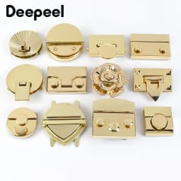 1Pc Gold Metal Clasp Turn Lock Twist Locks Bag Decoration Buckles Handbag Purse Closure Clasps DIY Hardware Replace Accessories