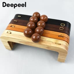 1/2Pcs Deepeel 20cm Bag Frame Wood Handle Wooden Bags Closure Kiss Clasp Purse Lock Buckles DIY Sewing Brackets Accessories