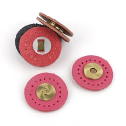 5 Sets Circular Shape Leather Buckles Purse Clasp Card Pack Hasp Clasp Hasp Buttons Diy Bag Accessories