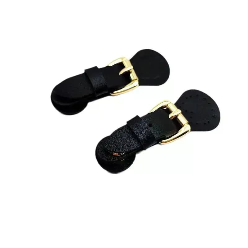 1Pcs Bag Buckle Lock Cowhide Sew On Snap Closure With Iron Alloy Button For Handbag Shoulder Bag Purse DIY Making