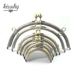10PCS 6.5 7.5 8.5 10.5 12.5 15 20CM Semi-Circle Metal Purse Frame for Bag DIY Handmade Kiss Lock Wedding clutch frame Accessory
