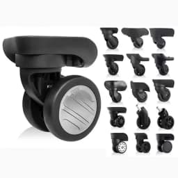 2Pcs/Pack Luggage Wheel for Delsey Wheels Replacement Suitcase Repair Accessories Omni-directional Wheel Mute