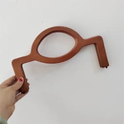 One Piece Wholesale China Factory 30 Cm Coffee Wooden Purse Frame Bag Handle DIY Accessories Wood Obag Handle Purse Frame