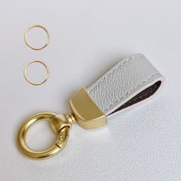 Custom Letters French Sheepskin Car Key Chain Women Delicate Leather Pendant High-end Keychain Lovely Leather Rope Key Holder