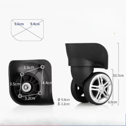 Luggage Accessories Suitable for Ameriacan Tourister Wheels Repair Samsonite Wheel Replacement Travel Suitcase Casters