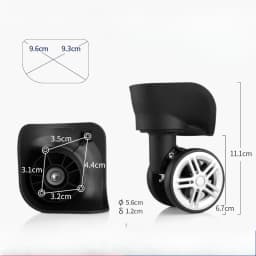 Luggage Accessories Suitable for Ameriacan Tourister Wheels Repair Samsonite Wheel Replacement Travel Suitcase Casters