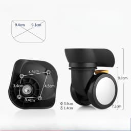 Luggage Accessories Suitable for Ameriacan Tourister Wheels Repair Samsonite Wheel Replacement Travel Suitcase Casters