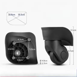 Luggage Accessories Suitable for Ameriacan Tourister Wheels Repair Samsonite Wheel Replacement Travel Suitcase Casters