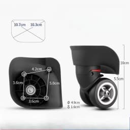 Luggage Accessories Suitable for Ameriacan Tourister Wheels Repair Samsonite Wheel Replacement Travel Suitcase Casters