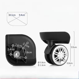 Luggage Accessories Suitable for Ameriacan Tourister Wheels Repair Samsonite Wheel Replacement Travel Suitcase Casters