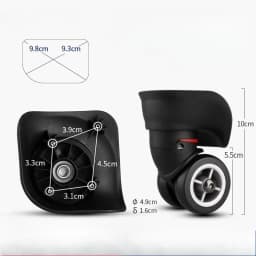 Luggage Accessories Suitable for Ameriacan Tourister Wheels Repair Samsonite Wheel Replacement Travel Suitcase Casters
