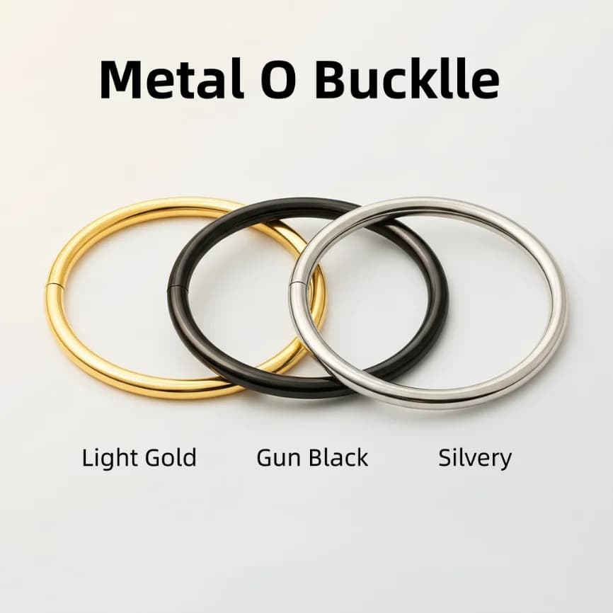 10-40pcs Metal O Ring Buckle 15-50mm Bag Strap Belt Webbing Clasps DIY Hardware Accessories