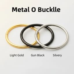 10-40pcs Metal O Ring Buckle 15-50mm Bag Strap Belt Webbing Clasps DIY Hardware Accessories