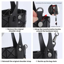CRAZYSMITH Transformation Buckles for Issey Miyake Underarm Crossbody Replacement Bag Strap Anti-wear Buckle Bag Strap Connector