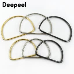 1-10Pcs D Ring Shape Metal Handles Replacement DIY Handbags Bags Purse for Making Women Bag Belt Hardware Accessories