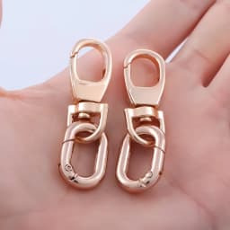 2pcs Swivel Clasp Clip, Metal Lobster Claw Clasps, Swivel Clasp with Key Rings for Keychain Making, DIY Crafts