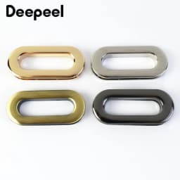 4Pcs Deepeel 18/25/32/38mm Metal Eyelets Screw Buckle Oval Grommet Hook for Bags Strap Shoes Clasp Luggage Hardware Accessories
