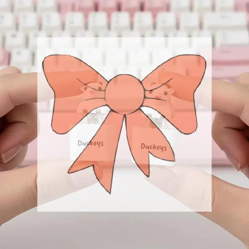 1Pcs Kitten Sheep Keycap Keychain Luminous Sounding Stress Relief Creative Fidget Toy Portable Electronic Pendant For Adult