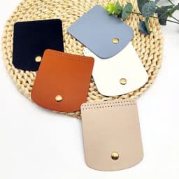 Bag Flap Cover Women's Crochet Bag Accessories DIY PU Leather Flap Material Crochet Handbag Bag Parts For Knitted Bag