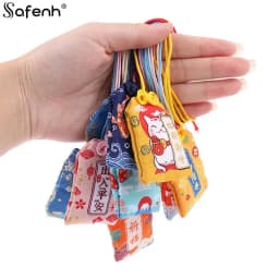 1pcs Kid Gift Pendant New Classic Japanese Prayer Imperial Amulet Omamori Fortune Success WorkGod Of Wealth Small Blessing Bag