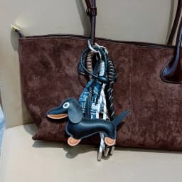 Sausage Dog Women Bag Decoration Pendant Keychain Bag Charm Decor Handbag Schoolbag Hanging Ornament Keyring Accessories
