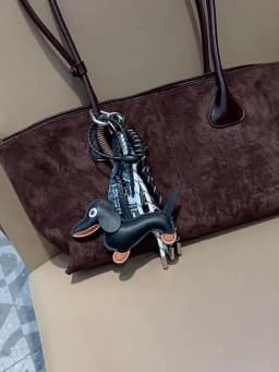 Sausage Dog Women Bag Decoration Pendant Keychain Bag Charm Decor Handbag Schoolbag Hanging Ornament Keyring Accessories