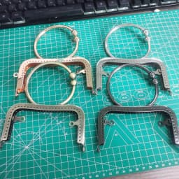 KISSDIY 10pcs 12.5CM Antique Bronze Light Golden Big Ring handle Metal Purse Frame Kiss Clasp for Handbag Accessories wholesale