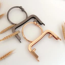KISSDIY 10pcs 12.5CM Antique Bronze Light Golden Big Ring handle Metal Purse Frame Kiss Clasp for Handbag Accessories wholesale