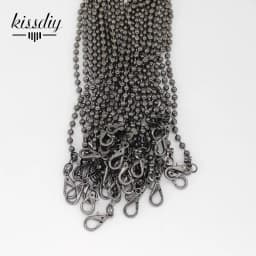 Kissdiy 10pcs 120CM/ 47" Long Ball Metal Chain For Purses Bag DIY, Antique Brass Bronze ,Hight Quality Purse Accessory
