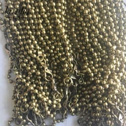 Kissdiy 10pcs 120CM/ 47" Long Ball Metal Chain For Purses Bag DIY, Antique Brass Bronze ,Hight Quality Purse Accessory