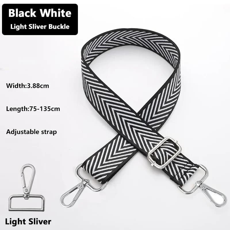 Adjustable Length Bag Strap Fashionable Full-colour Printing Women Messenger Belts Replacement Crossbody Handbag Shoulder Strap