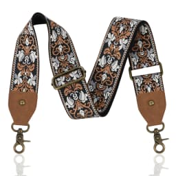 Ethnic Embroidery Wide Purse Straps For Women Shoulder Crossbody Bags,Replacement Guitar Strap,Wide Purse Strap For Handbags