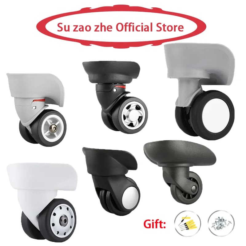 Luggage Wheel Replacement Wheels Suitcase Accessories Universal Casters Rolling Luggage Suitcase Wheeled Accessories Bags Caster