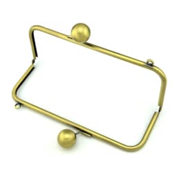 Metal Purse Frame Big Ball Kiss Lock Hanger Handle Accessaries Wallet Bag Frame Vintage DIY Bag Parts With Clasp Wholesale Price