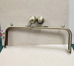 Metal Purse Frame Big Ball Kiss Lock Hanger Handle Accessaries Wallet Bag Frame Vintage DIY Bag Parts With Clasp Wholesale Price