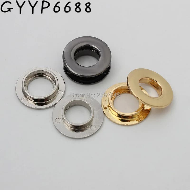 10-30-100pcs High quality planar circular eyelet dress luggage hardware accessories metal fitting hardware pressed round eyelets