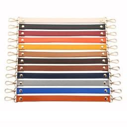 Bag Accessories 36cm Leather Short Bag Strap DIY Hardware Handbag Purse Straps Replacement 18mm Wide Shoulder Strap