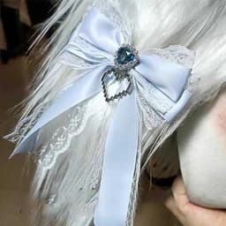 1Pc Ribbon Lace Bow Clip For Ita Bag Sweet Ribbon Bowknot Heart Diamond Clip Girls Lolita Backpack Decoration Bags Accessories