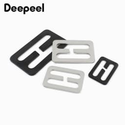 5/10Pcs 20-50mm Stainless Steel Silder Buckle for Bag Strap Backpack Buckles Adjuster Clasp Webbing Belt Loops DIY Accessories