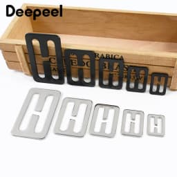 5/10Pcs 20-50mm Stainless Steel Silder Buckle for Bag Strap Backpack Buckles Adjuster Clasp Webbing Belt Loops DIY Accessories