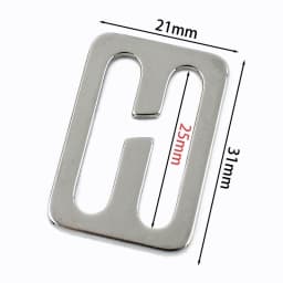5/10Pcs 20-50mm Stainless Steel Silder Buckle for Bag Strap Backpack Buckles Adjuster Clasp Webbing Belt Loops DIY Accessories