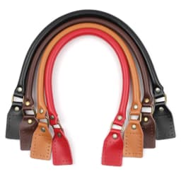 2Pcs 40cm 50cm 60cm Genuine Leather Handle Bag DIY Fasteners Pens Replacement Bag Handles Band Belt Handmade Bag Accessories