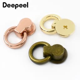 10/20Pc Deepeel 8x17mm Bag Side Clip Clasp Metal Ring Buckle Swivel Rivet Screw Handbag End Decoration Button Nail DIY Accessory
