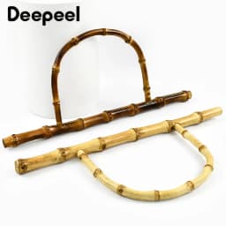 2/4Pcs 28/30cm Natural Bamboo Bag Handles Wooden Handle Purse Frame for Women's Handbag Woven-Bag DIY Handmade Bags Accessories