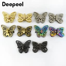 2/3/5Pcs Deepeel Metal Turn Twist Lock Clasp Handbag Purse Decorative Locks Buckles Leather Craft Bag Clasps Hardware Accessory