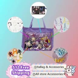 Italife Pearl Chain Charm Ita Bag Accessories Women Red Itabag Decoration for Teenager Girls Backpack Pink Length 5 Meters H311