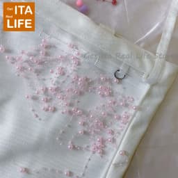 Italife Pearl Chain Charm Ita Bag Accessories Women Red Itabag Decoration for Teenager Girls Backpack Pink Length 5 Meters H311