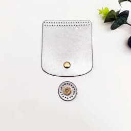 Bag Flap Cover Women's Crochet Bag Accessories DIY PU Leather Flap Material Crochet Handbag Bag Parts For Knitted Bag